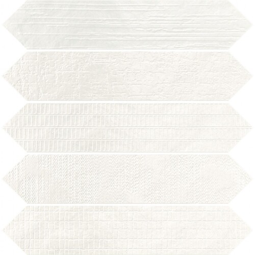 187828 - Spanish Crackle Nieve Décor Gloss Ceramic Wall Tile. 65x330mm